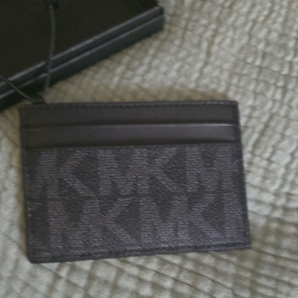 Michael Kors Monogram Black Card Holder
